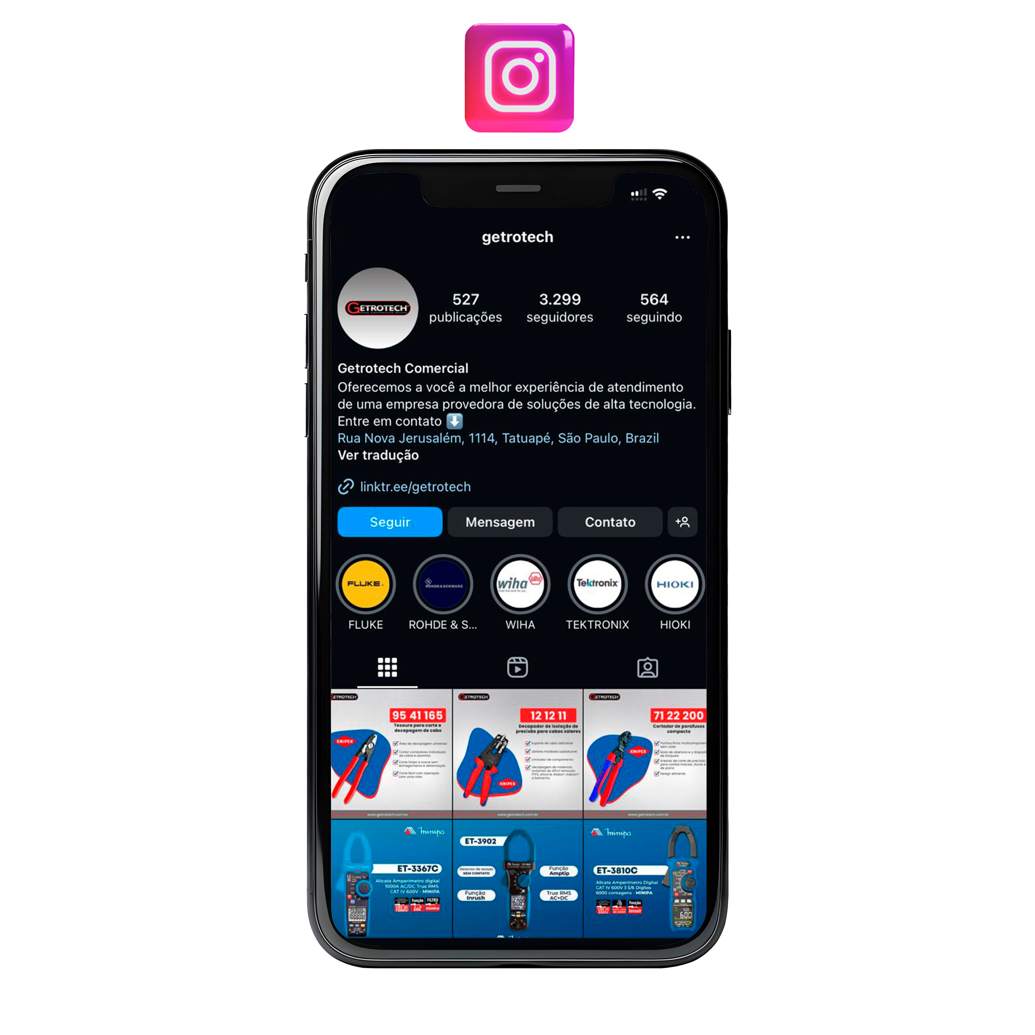 Getrotech - Rede Social Instagram